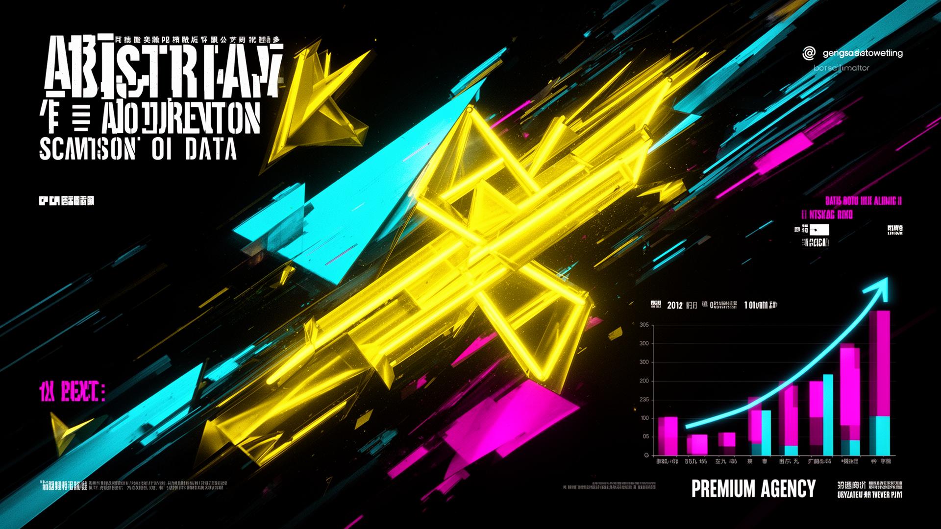 Abstract paid media performance visualization